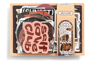 Alideco 260pcs Vintage Scrapbook Supplies Pack for Art Journaling Bullet Junk Journal Planners DIY Paper Stickers Craft Kits Notebook Collage Album Aesthetic Cottageco (luoriyuhui)