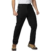 TBMPOY Men's Lightweight Hiking Travel Pants 5 Zip Pockets Stretch Quick Dry Work Pant Cargo Outdoor Camping Fishing