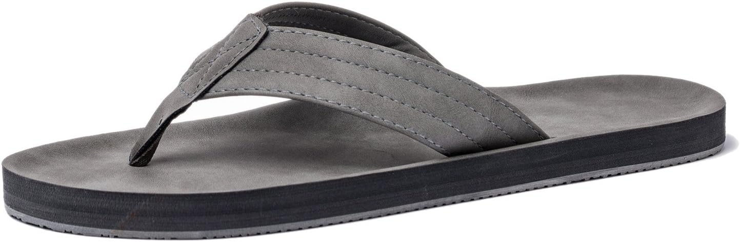 Viihahn Men's Sandals Flip Flops Extra Large Size Arch Support Slippers