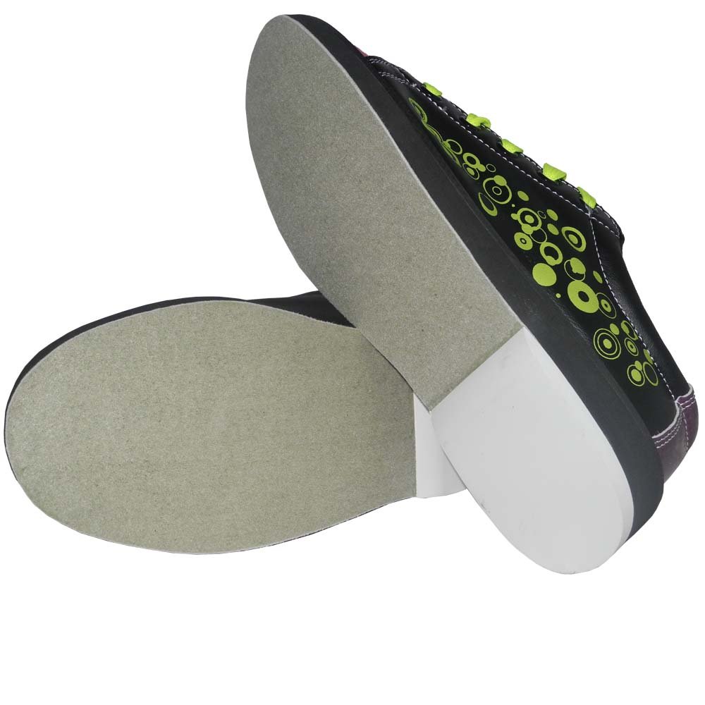 Pyramid Womens Rain Black/Hot Pink/Lime Green Bowling Shoes Sports