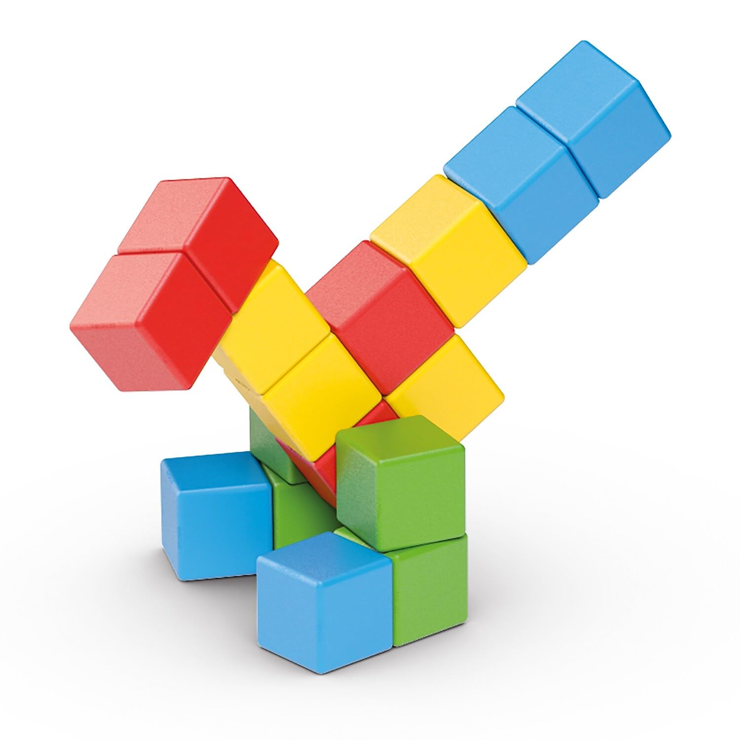 Geomag Magicube 16pcs Magnetic Blocks - Magnetic Building Blocks for Toddlers 1-3, Montessori Toys for 1+ Year Old, Autism Sensory Product, Magnets for Kids