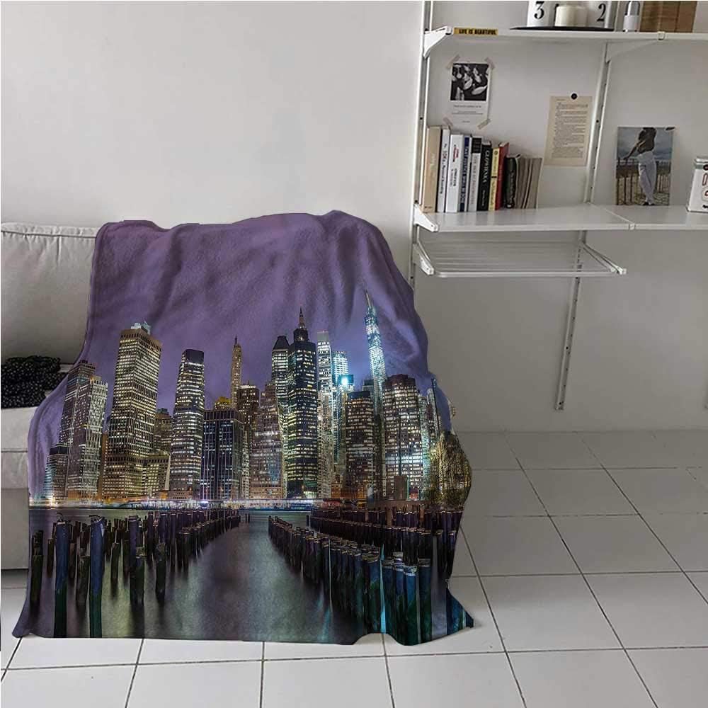 Lightweight Blanket New York City, Manhattan Skyline Home