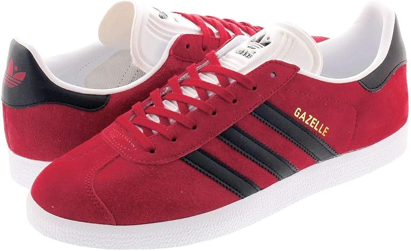 Amazon アディダス Gazelle Scarlet Core Black Running White スニーカー