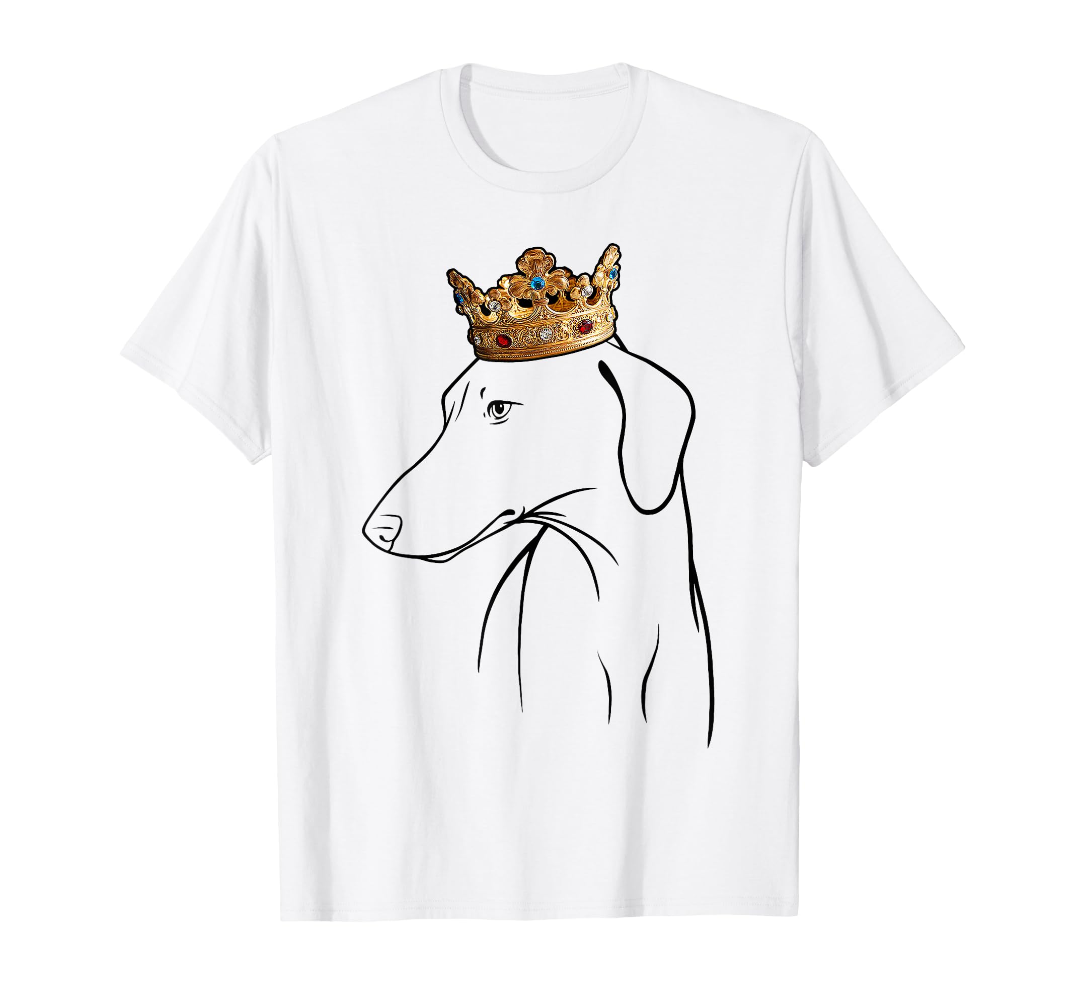 Azawakh Dog Wearing Crown T-Shirt