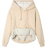 Mars Guard Women's Winter Warm Fleece Sherpa Lined Hooded Sweatshirt Thick Hoodies Outdoor Pullover for Casual Comfort