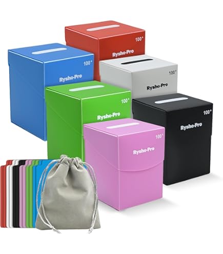Amazon.com: Ultra-Pro Deck Box, Set of 6 (Orange, Purple, Light Blue, Pink,  Yellow, Light Green) : Toys & Games