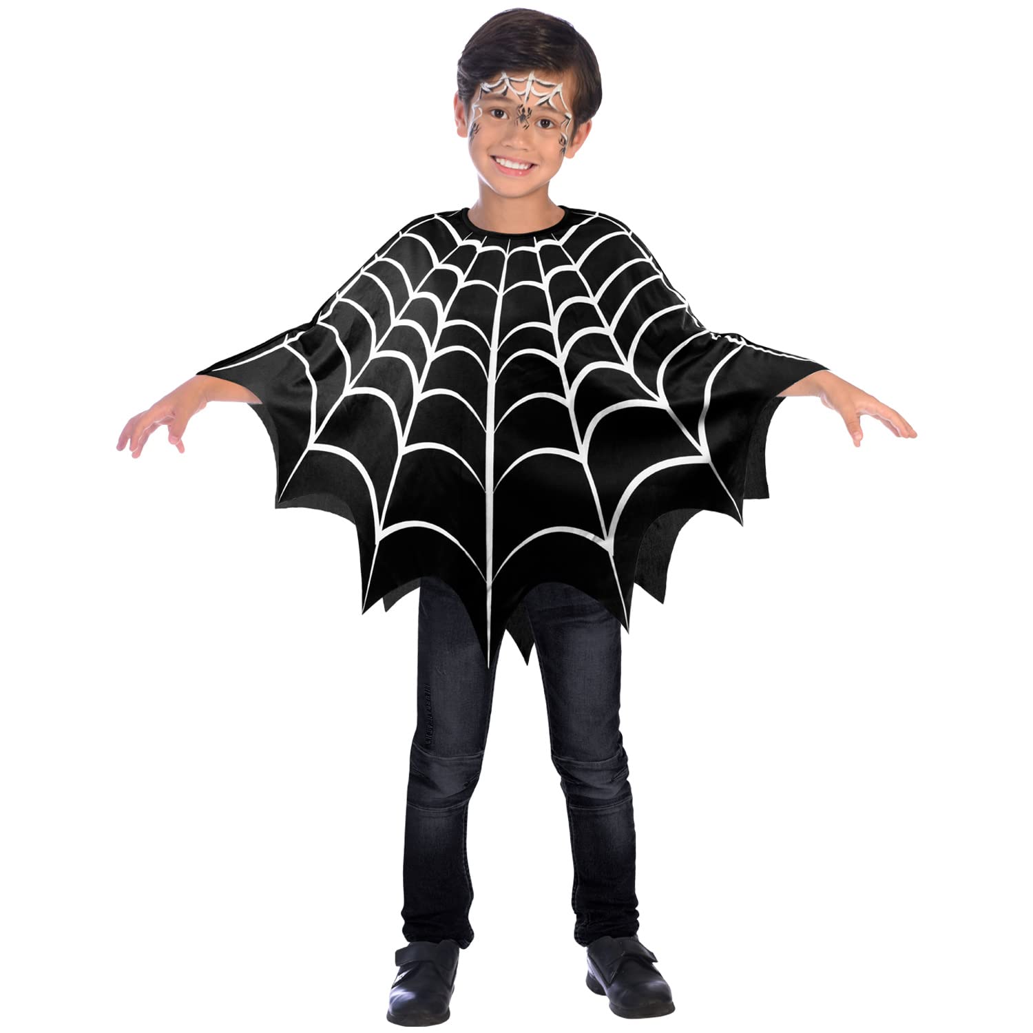 amscan (PKT) (Fix 2/1000) Spiderweb Poncho