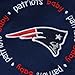 Baby Fanatic Team Color Bibs, New England Patriots, 2-Count