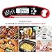 Instant Read Meat Thermometer for Grilling,Ultra Fast Waterproof Thermoworks Digital Food Thermometer with Calibration and Backlight function For Kitchen Cooking BBQ(Upgrated with Bottle Opener)