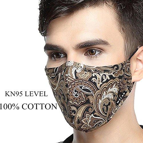 ZWZCYZ N95 Mask Dust Mask PM2.5 Pollen Allergy flu Insert Can Be Washed Reusable Masks Cotton Mouth Mask for Men Women