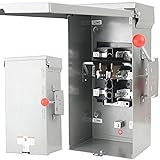 Bknius Manual Transfer Switch 100 Amp, NEMA 4X