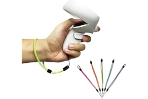 ANNRYBOR Improved Replacement Wrist Wraps for Oculus Quest 2 Gen Controller, Reflective Hand Straps with Resin Black Stopper, Replacement Adjustable Wrist Lanyards for Oculus Controller(Purple)