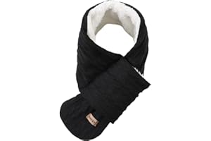 OMUKY Kids Scarf Fleece Warm Knitted Scarves for Girls Boys Toddler Cold Weather Soft Neck Warmer