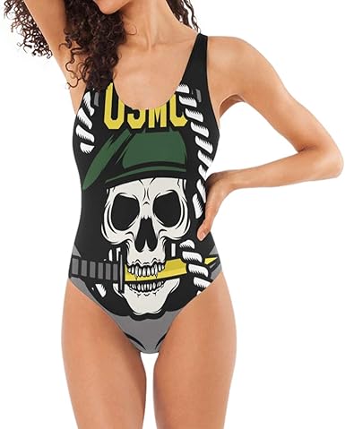 skull bathing suit