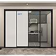 (59.5" x 118.5") | Window Privacy Film | PDLC Switchable, Window Film | Smart Film for Windows & Home Office Window | Adhesive Privacy Film | Heat Insulation UV Blocking-Clear to Opaque, Smart Tint