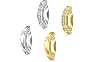 MODRSA Belly Button Rings Stainless Steel Belly Rings Silver for Women Girls Navel Rings Navel Piercing Jewelry Belly Bar 10m