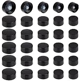OLYCRAFT 30Pcs 16.5/18/20/22/26mm Phenolic Resin Cover Black Resin Bottle Caps Poly Seal Screw Caps Bottle Jug Storage Cap Lids Replacement Caps for Daily Food Cosmetics Bottles