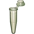 BrandTech 780500 Polypropylene 1.5mL Micro Centrifuge Tube with Lid, Clear (Pack of 500)