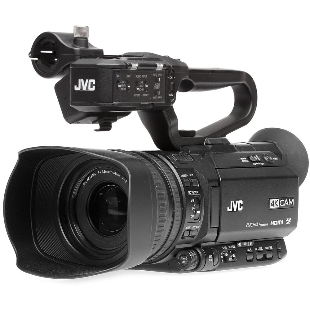 JVC GY-HM250 UHD 4K Streaming Camcorder +Built-in Lower-Thirds Graphics Advanced - Picture 2 of 5