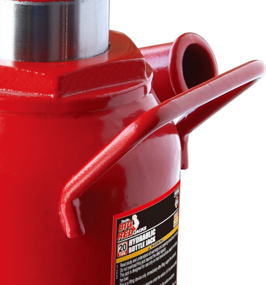 BIG RED T92007A Torin Hydraulic Stubby Low Profile Welded Bottle Jack, 20 Ton (40,000 lb) Capacity, Red: Automotive