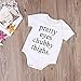 Newborn Baby Boy Girl Summer Short Sleeve Letters Print Romper Jumpsuit (0-9 Months)