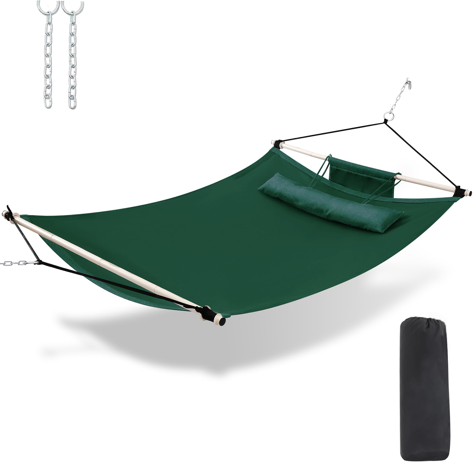 TegerDeger Anti-flip Over Hammocks Two Person Hammock with Iron ...