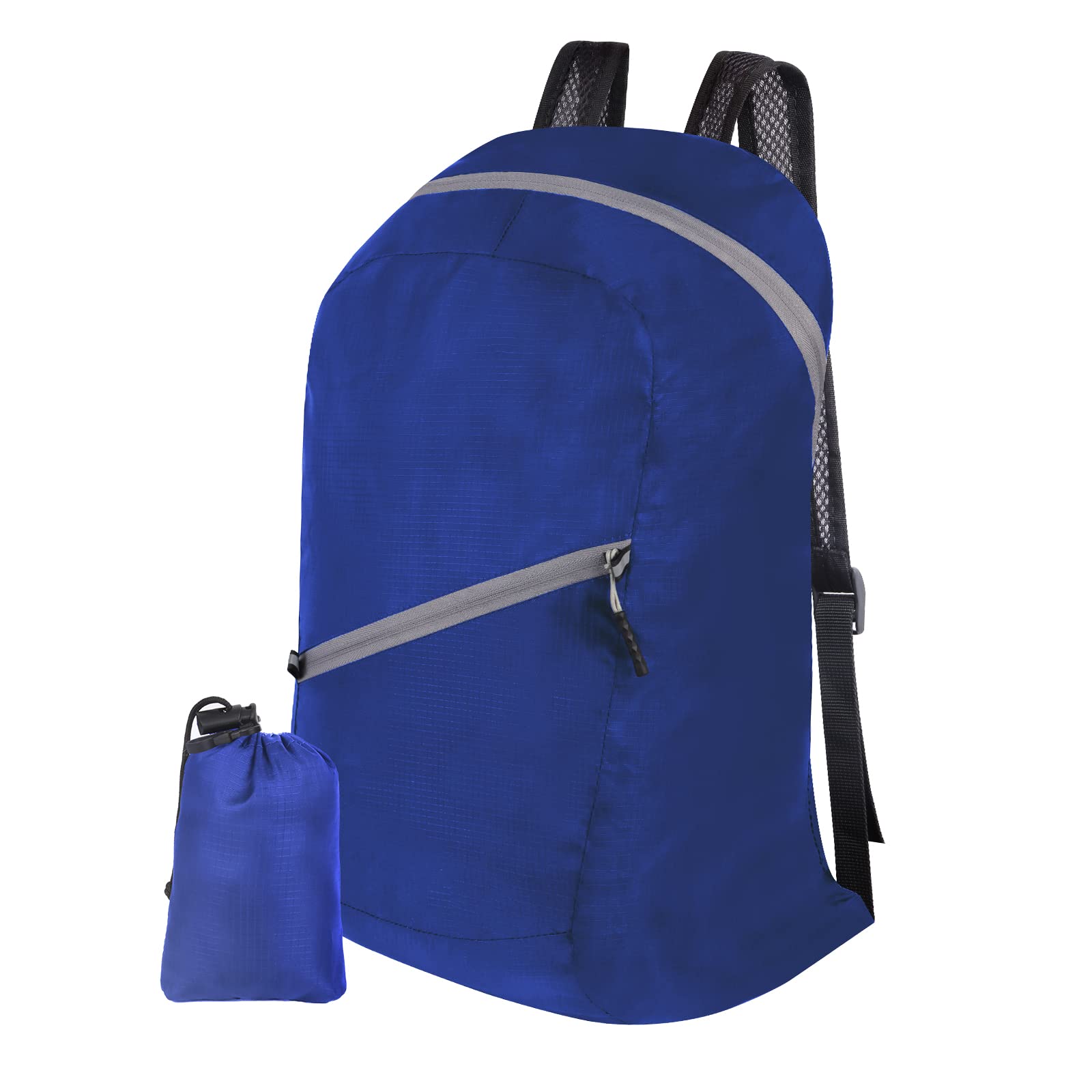 Beaface Ultra Lightweight Backpack Foldable, Waterproof Foldable Rucksack for Outdoor Travelling, Packable Backpack Folding Travel Backpack for Men Women Hiking Walking Camping Biking (Blue)