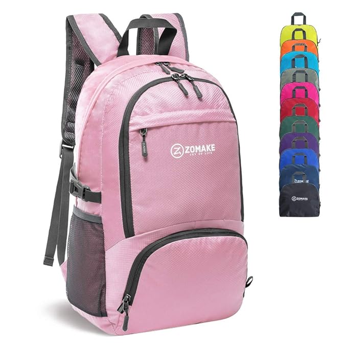 ZOMAKE Faltbar Rucksäcke Reisen - Unisex 30 L Ultraleicht Tagesrucksack Wandern Wanderrucksack