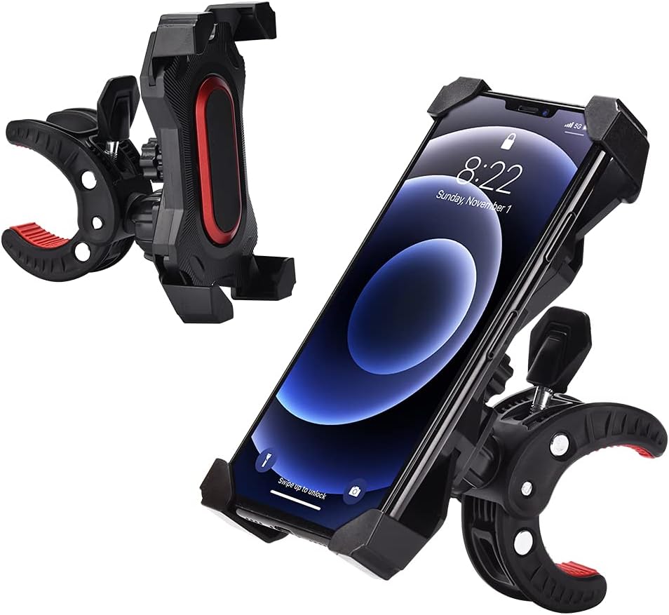 Motorcycle Bike Phone Mount Holder for Google Pixel 5 4 3 4 XL 3 XL 3a XL 4a 2XL, Black, M
