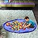 Rusee Toy Storage Bag Organizer Kid Play Mat Portable Lego Organize Foldable Picnic Camping Mattress Shoulder Bag Blue 60 in