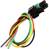 FUSCH Electric RV Step Testing Wiring Harness Plug Connector Pre-Wired Harness with Male Connection Compatible with Kwikee 5th Wheel RVs, Travel Trailers and Motorhomes Replace #:909306000 1809925