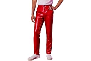Mens Sequin Disco Pants Bell Bottom 60s 70s Vintage Sparkle Flare Pant Nightclub Party Dance Pants