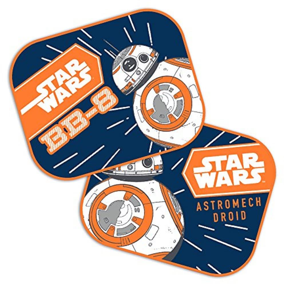 Disney 9315 BB8 Star Wars Sunshade Curtains, Blue