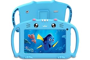 Ascrecem Kids Tablet 7 inch Toddler Tablet for Kids Android ChildrensTablet with WiFi 2G 32G Parental Control Shockproof Case