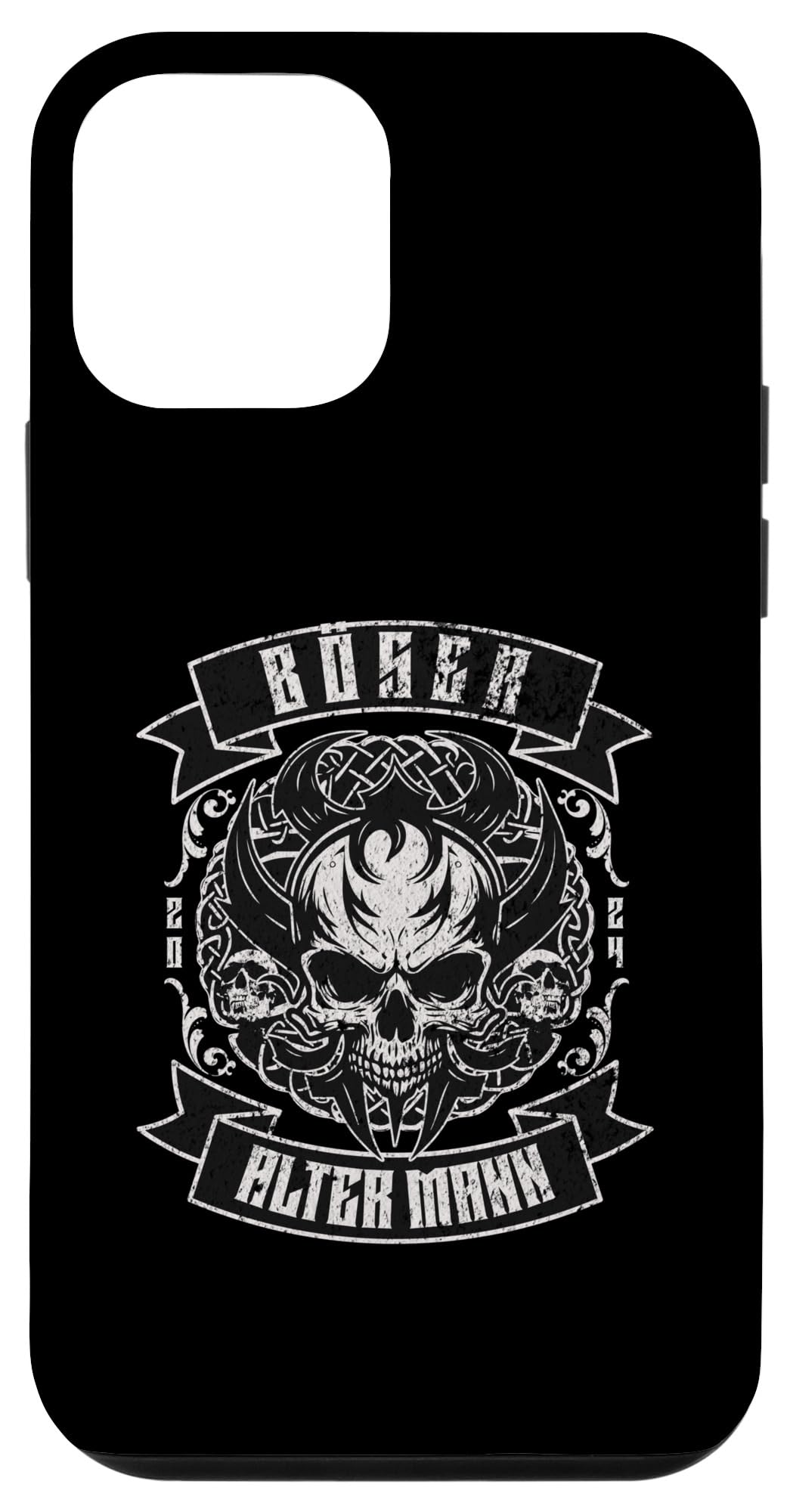iPhone 12 mini Bad Old Man Nordmann Skull Dad Grandpa Viking Case