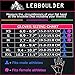 LEBBOULDER Cross Training Gloves with Wrist Support for WODs,Gym Workout,Weightlifting & Fitness-Silicone Padding, No Calluses-Suits Men & Women-Weight Lifting Gloves for a Strong Grip, Black, Large
