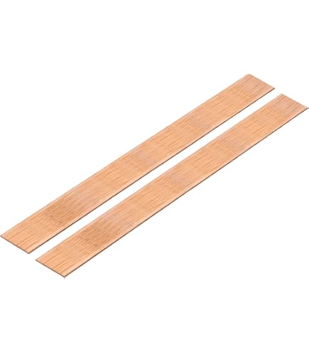 Uxcell Copper Flat Bar - 4mm X 25mm X 200mm, 99.99% Pure Copper, High Conductivity Bus Bar For Electrical, DIY, Crafting & Repairs