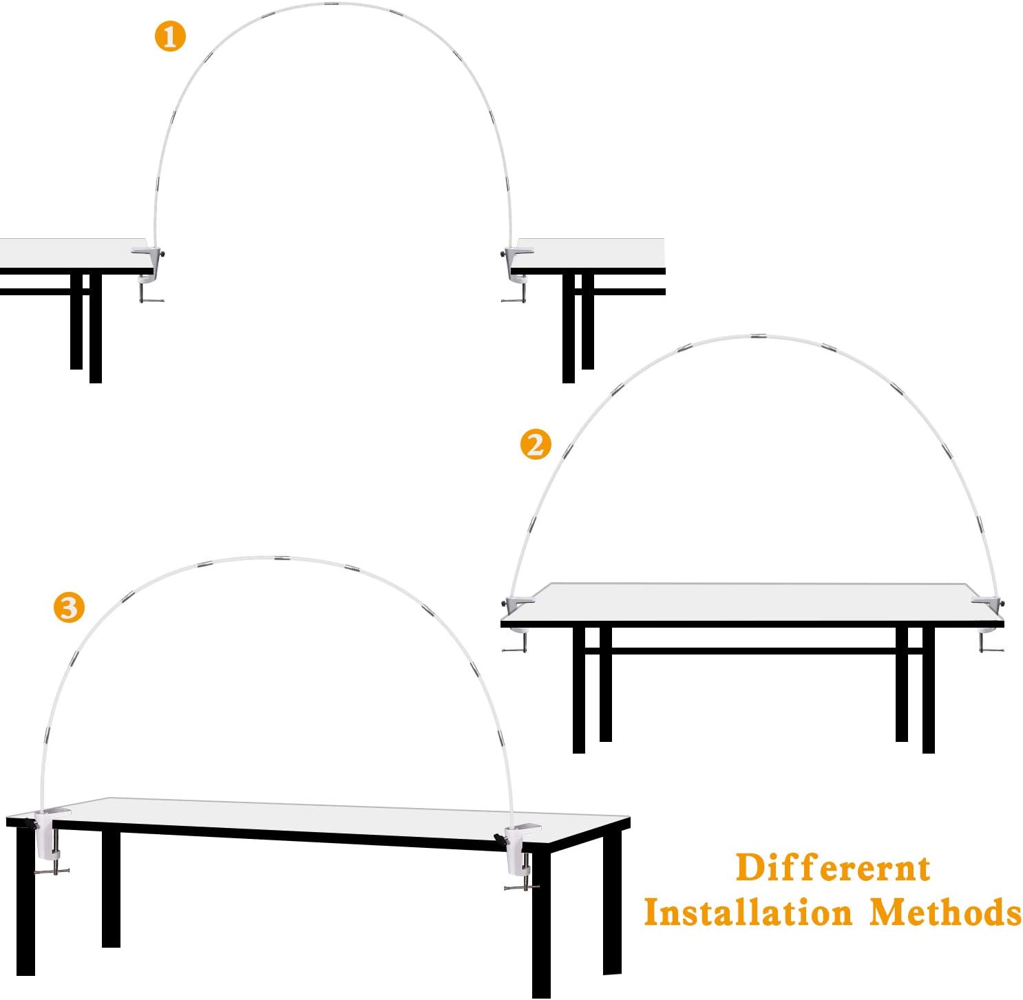 AXHJ 13Ft Adjustable Balloon Arch Stand Kit, New Reusable Table balloon arch kit with base High Strength Glass Fiber Pole for DIY Party Wedding Birthday Baby Shower Xmas Festival Decorations: Toys & Games