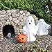 Miniature Fairy Garden Trick or Treat Ghosts, Set of 2