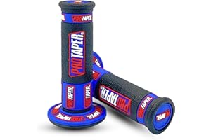 ROMLCBIZ 7/8" Motorcycle Grips 22mm Universal Powersports Dirt Pit Bike Grips Compatible with ATV Pocket Bikes Quads Dirtbike