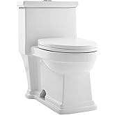 Swiss Madison Well Made Forever Swiss Madison SM-1T113 Voltaire One Piece Elongated Toilet Dual Flush 0.8/1.28 GPF, White