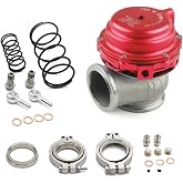 44mm Water Cooled External Turbo Wastegate MV‑R Style With Flange &amp; Hardware, Universal Fit, Red Blue Black Available(Red)