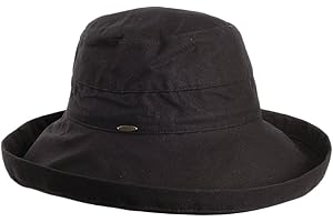 Scala Women's Cotton Hat with Inner Drawstring and Upf 50+ Rating