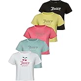 Juicy Couture Women's Cap Sleeve Crop Top Shirts – Athletic Workout, Gym, Yoga & Everyday Activewear (Plus)