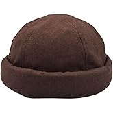 Fits Y’All Durable Cotton Docker Cap: Adjustable, Brimless Cuffed Beanie Hat, Skullcap, Vintage Style for Men, Women & Unisex