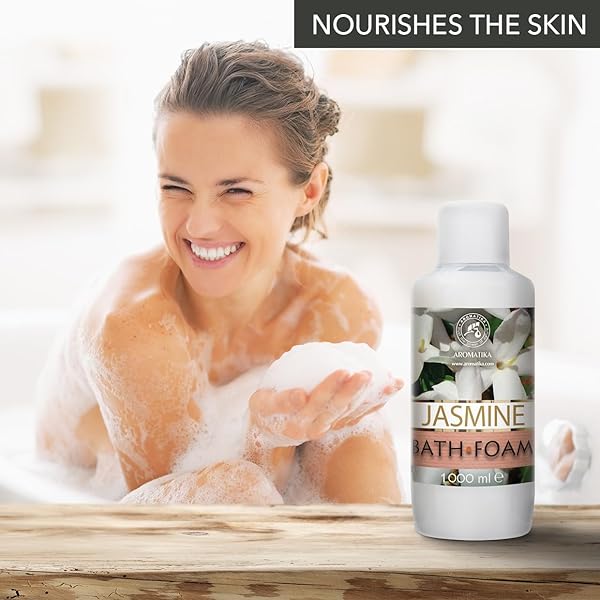 BATH FOAM JASMINE 34 FL OZ (1000ML) – BODY CARE – BEAUTY – BATHING – BODY CARE – WELLNESS – RELAX – AROMATHERAPY – SPA – EXOTIC AROMA – BUBBLE BATHS