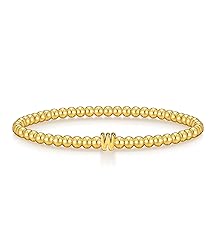 Wowshow Gold Bracelets for Women Strand Gold Beaded