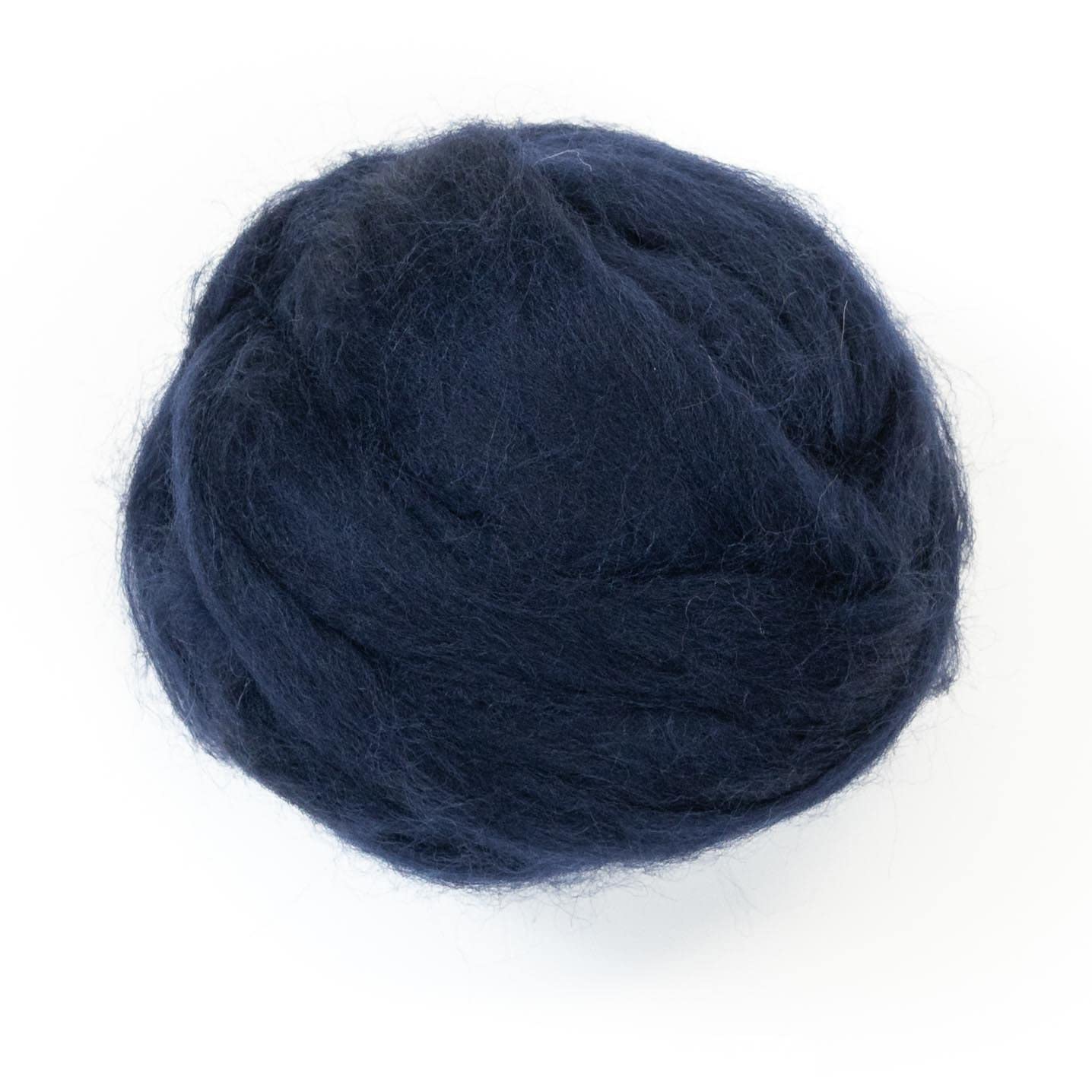 Kondoos Coloured 225 gram Natural Wool roving Tops, Best Wool for Needle Felting, Wet Felting, handcrafts, Spinning and Stuffing Fleece. (Blue Navy) — image 1