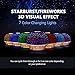 VicTsing Essential Oil Diffuser, 200ml Starburst Fireworks Effect 3D Glass Ultrasonic Aromatherapy Oil Humidifier with Amazing 7-Color LED Lights, Waterless Auto-Off, Great for Home, Office, Bedroom