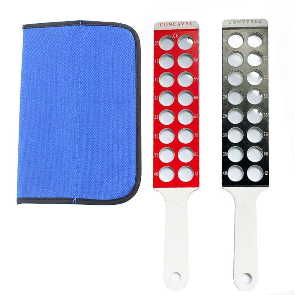 InLoveArts Optical Retinoscopy Rack Lens Set, Framing Lens with a Leather Pocket Retinoscopy Lens